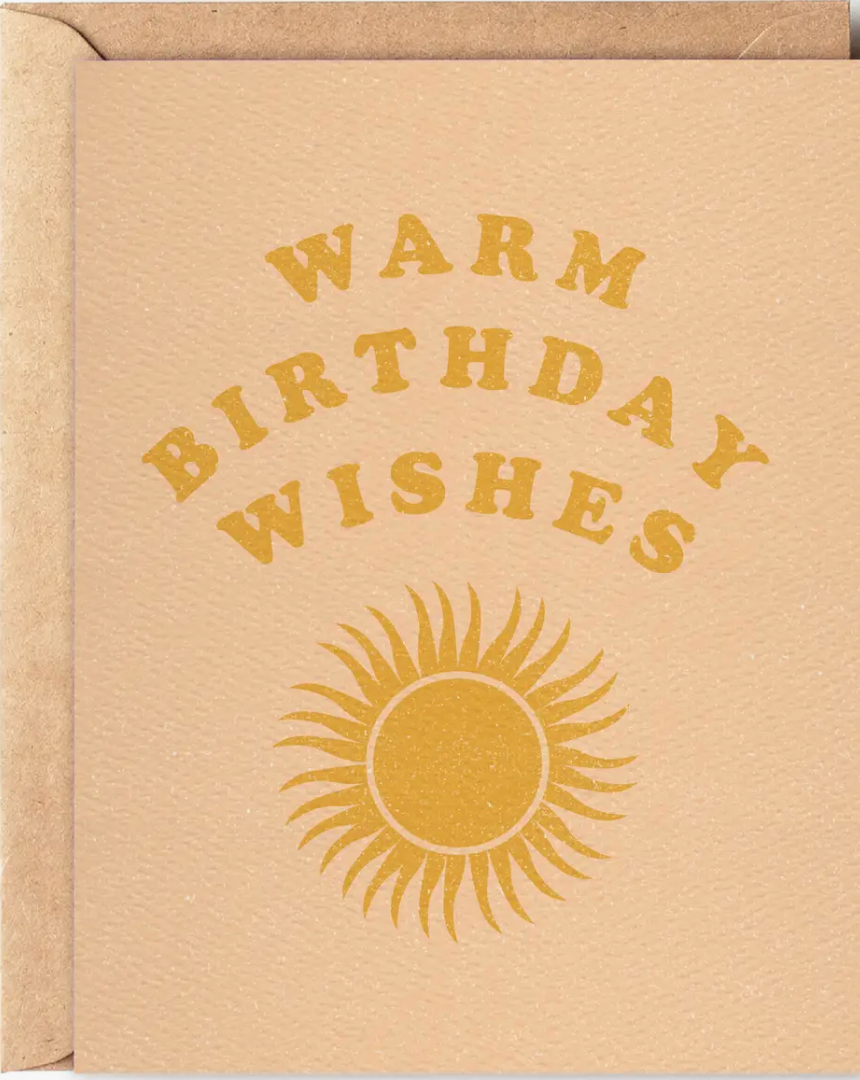 Warm Birthday Wishes Card - Daydream Prints