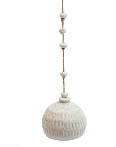 Speckled Ceramic Bell Wind Chime