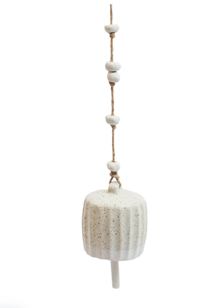 Speckled Ceramic Bell Wind Chime