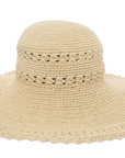 Women's Oversized Brim Crochet w/ Scalloped Edge