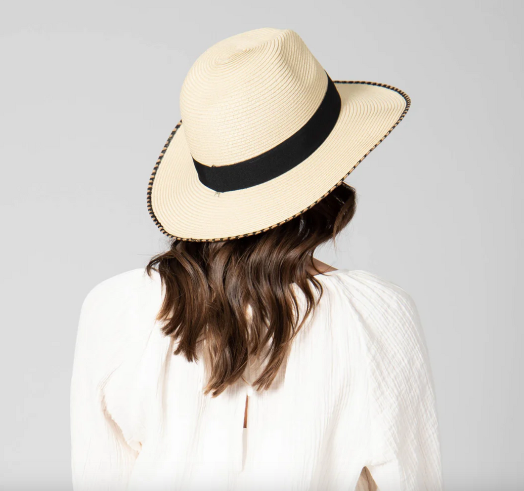 Desert Oasis - Ultrabraid Fedora with Embroidered Edge