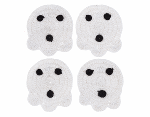 Crochet Ghost Coaster (Set of 4)