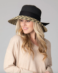 Contrast Round Crown Sun Hat