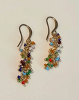 Wisteria Drop Earrings: Multi Quartz