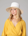 Contrast Round Crown Sun Hat