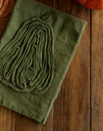 Embroidered Thanksgiving Tea Towel