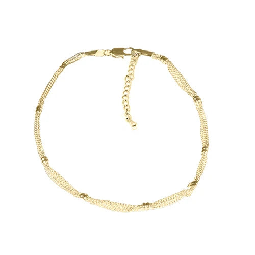 Triple Chain Anklet