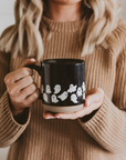 Ghost Pattern Stoneware Coffee Mug