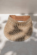 Load image into Gallery viewer, Rattan Sun Visor in Ombre: Clay
