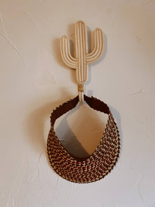 Rattan Sun Visor in Ombre: Clay