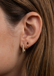 Golden Hoop -  Pavé - Earring