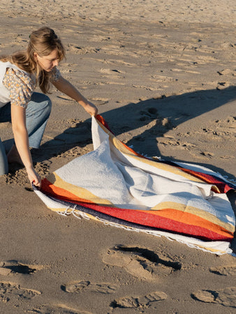 Vintage Coast - Sustainable Recycled Throw Blanket