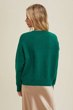 Load image into Gallery viewer, MERRY Fluffy Patch Sweater: Green
