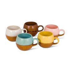 Load image into Gallery viewer, Ball Ceramic Mug - White/Brown

