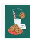 Don't Forget Cookies for Santa Greeting Card