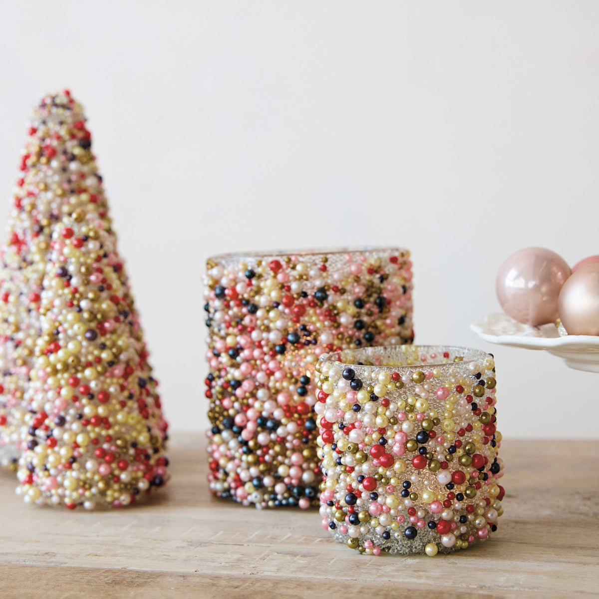 Beaded Votive Holder