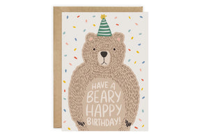 Bear Birthday Card - LoveLight Paper