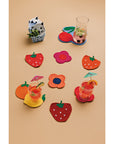 Berry Sweet Crochet Coasters- Set of 4