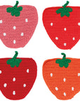 Berry Sweet Crochet Coasters- Set of 4