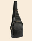 Vegan Leather Fashion Flap Sling Bag