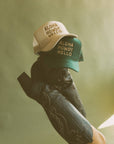 Aloha Howdy Hello Trucker hats: Green