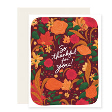 Load image into Gallery viewer, Fall Floral Thank You Card
