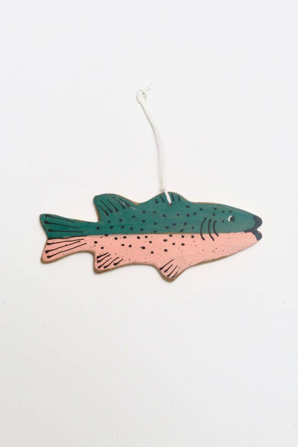 Fish Ornament  : Pink and green