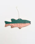 Fish Ornament  : Pink and green