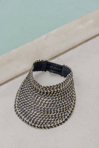 Rattan Sun Visor in Ombre: Clay