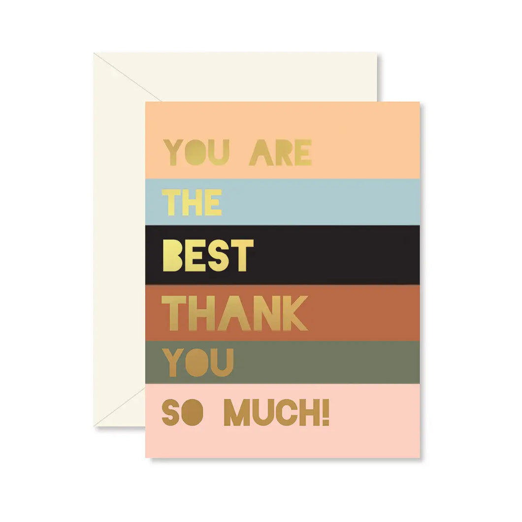 Colorblock Thank You Card - Ginger P. Designs