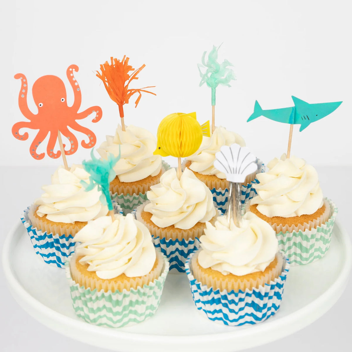 Octopus and Shark Cupcake Kit