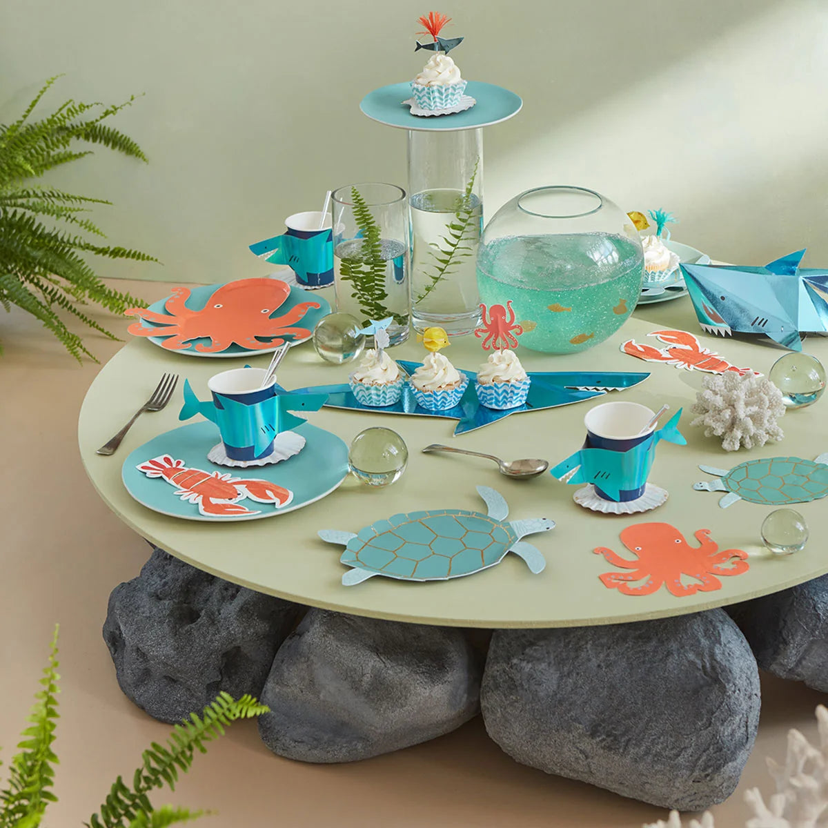 Octopus and Shark Cupcake Kit