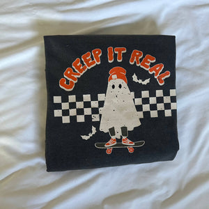 Creep It Reel Ghost Halloween T-Shirt