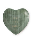 Love You Madly Small Heart Decoupage Plate