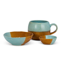 Load image into Gallery viewer, Ball Ceramic Mug - Blue/Brown
