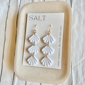 Triple Shell Earrings