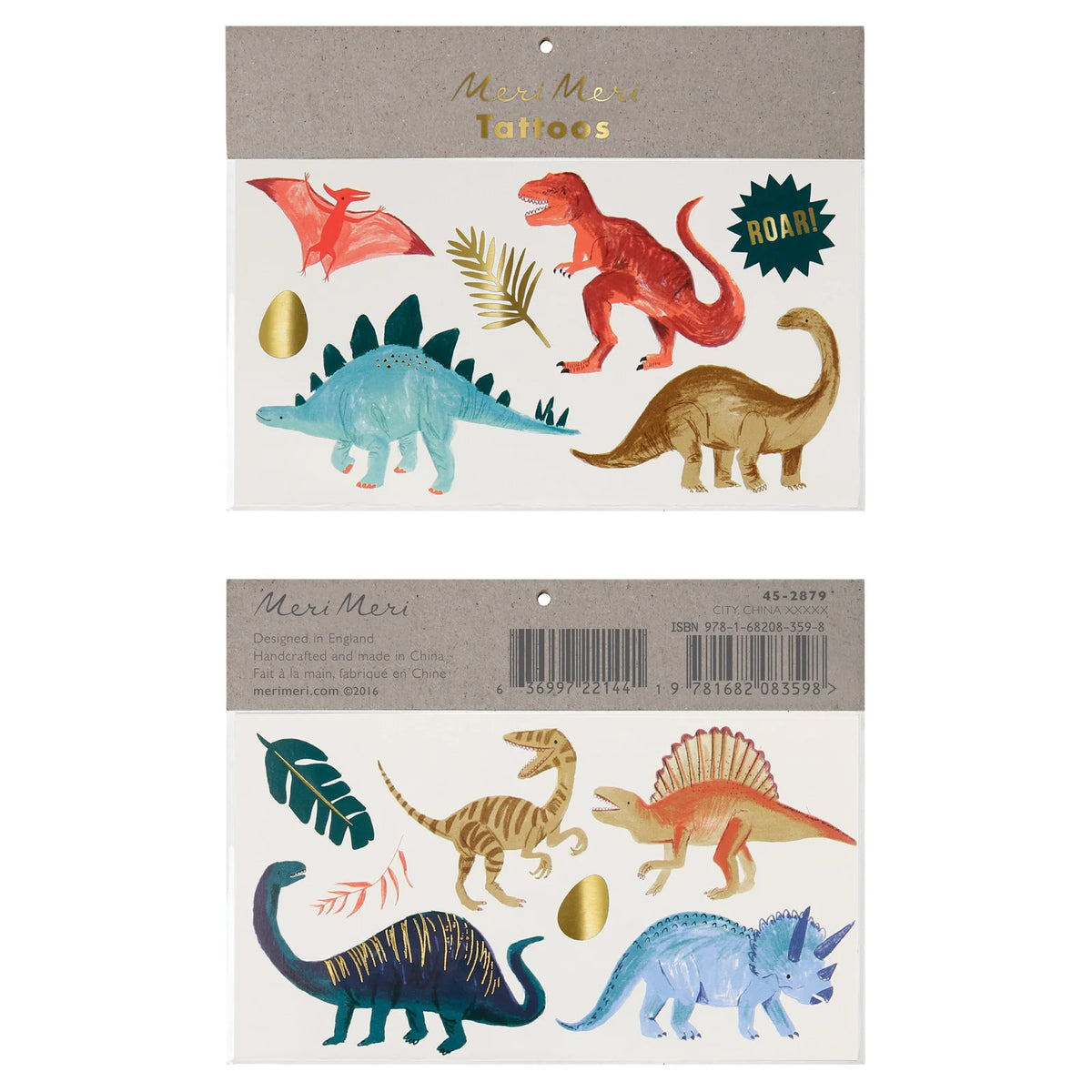 Dinosaur Large Temporary Tattoos