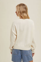 Load image into Gallery viewer, MERRY Fluffy Patch Sweater: Green
