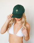 Palm Tree Green Dad Hat