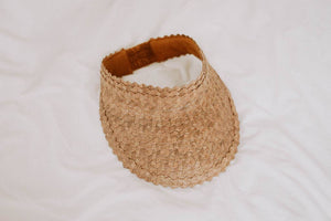 Rattan Sun Visor in Amber