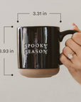 Ghost Pattern Stoneware Coffee Mug