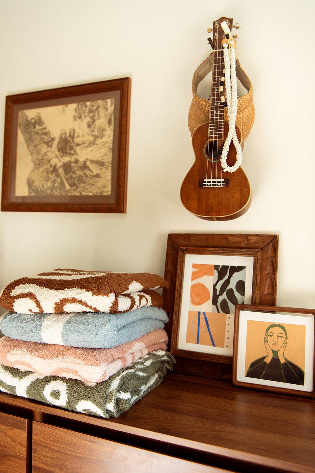 Lanai Plush Throw - Slate Blue