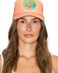 Salty Soul Trucker Hat: Orange