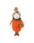 Wool Felt Pumpkin Mouse with Resin Boots