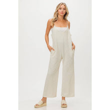 Load image into Gallery viewer, Tweed Knit Jumpsuit: Oatmeal
