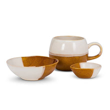 Load image into Gallery viewer, Ball Ceramic Mug - White/Brown

