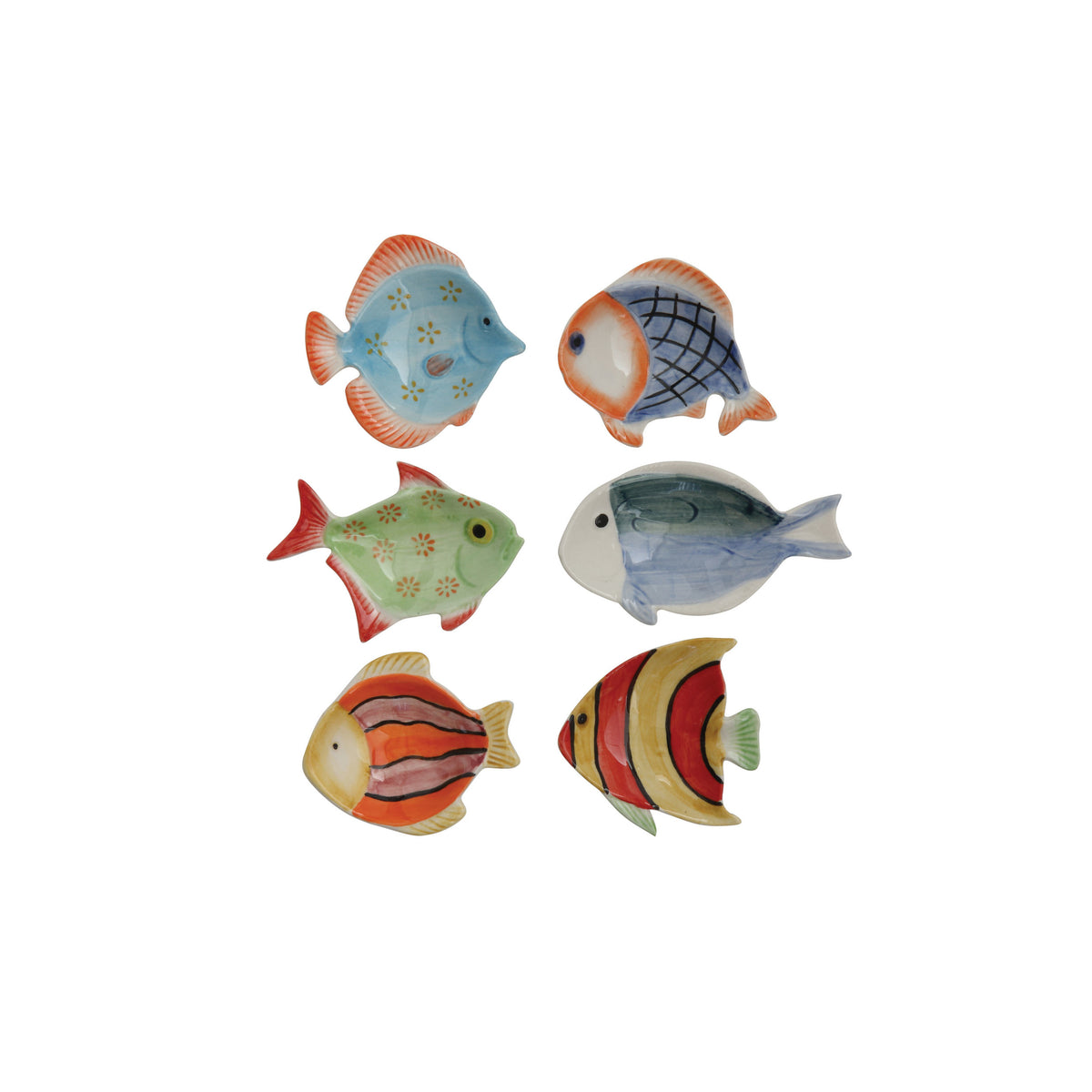 Hand-Painted Fish Dish