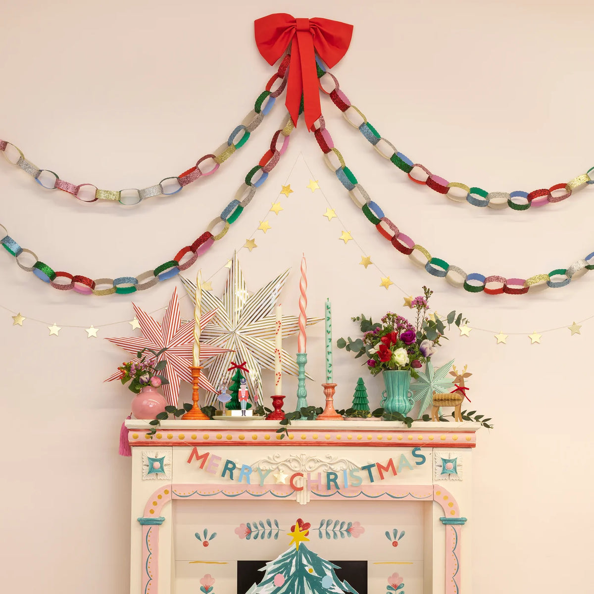 Glitter Paper Chains Set