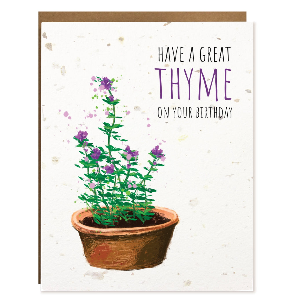 Great Thyme | Plantable Card - The Card Bureau