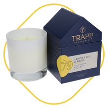 Load image into Gallery viewer, Lemon Leaf and Basil Trapp Candle
